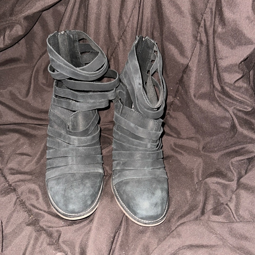 Free people Black ankle boots